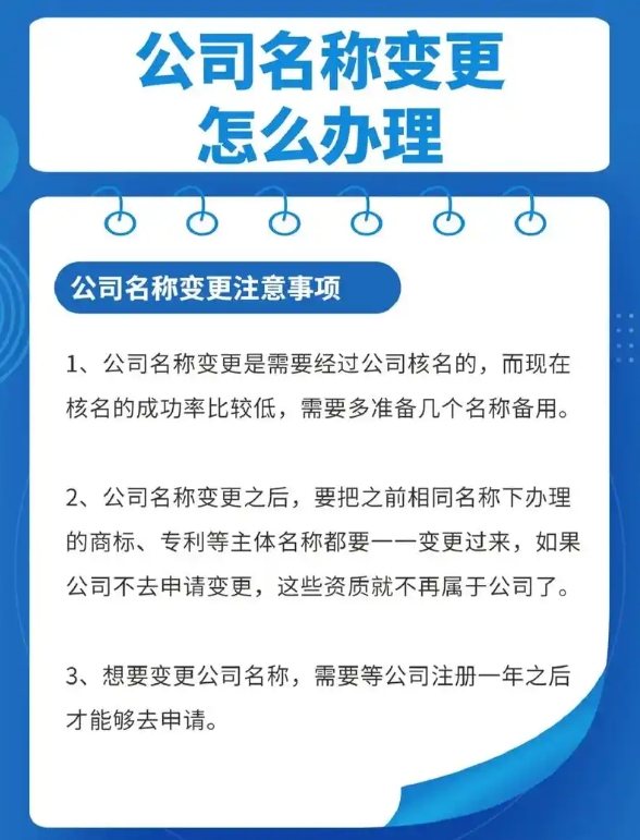 变更公司名称的具体步骤